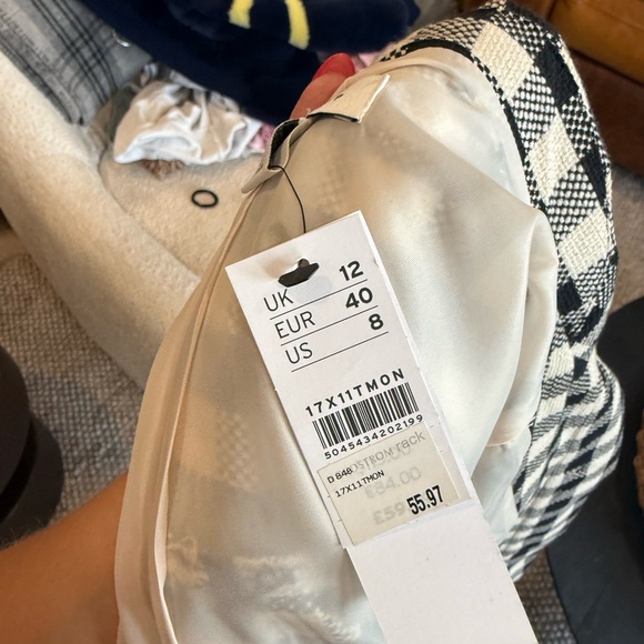 Topshop Black and White Checkered Blazer - Picture 4 of 4